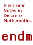 Go to journal home page - Electronic Notes in Discrete Mathematics